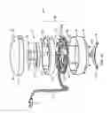 Fig. 04 - Electrical power supplying device having a ring-like power assembly for receiving electrical power plugs and/or power adapters associated with a plurality of electrical appliances, and an un-interrupted power supply (UPS) unit having a battery componenent mounted within a centrally-disposed structure passing through a central aperture in said ring-like power assembly