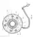 Fig. 28 - Electrical power supplying device having a ring-like power assembly for receiving electrical power plugs and/or power adapters associated with a plurality of electrical appliances, and an un-interrupted power supply (UPS) unit having a battery componenent mounted within a centrally-disposed structure passing through a central aperture in said ring-like power assembly