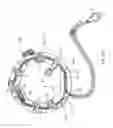 Fig. 29 - Electrical power supplying device having a ring-like power assembly for receiving electrical power plugs and/or power adapters associated with a plurality of electrical appliances, and an un-interrupted power supply (UPS) unit having a battery componenent mounted within a centrally-disposed structure passing through a central aperture in said ring-like power assembly
