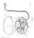 Fig. 53 - Electrical power supplying device having a ring-like power assembly for receiving electrical power plugs and/or power adapters associated with a plurality of electrical appliances, and an un-interrupted power supply (UPS) unit having a battery componenent mounted within a centrally-disposed structure passing through a central aperture in said ring-like power assembly