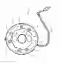 Fig. 10 - Electrical power supplying device having a ring-like subassembly for receiving the power plugs and/or power adapters associated with a plurality of electrical appliances, and a housing design for containing and concealing the power plug and adaptors during power supplying operations