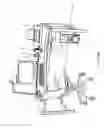 Fig. 40 - Electrical power supplying device having a ring-like subassembly for receiving the power plugs and/or power adapters associated with a plurality of electrical appliances, and a housing design for containing and concealing the power plug and adaptors during power supplying operations
