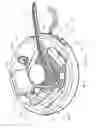 Fig. 37 - Wall-mountable electrical power supplying device for mounting to a wall surface about a standard wall-mounted power receptacle, using a mounting bracket arranged between the housing and wall surface and an electrical power supply plug integrated with the housing