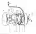 Fig. 58 - Wall-mountable electrical power supplying device for mounting to a wall surface about a standard wall-mounted power receptacle, using a mounting bracket arranged between the housing and wall surface and an electrical power supply plug integrated with the housing