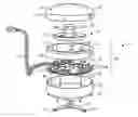 Fig. 01 - Electrical power supplying device having a ring-like structure for receiving the power plugs and/or power adapters associated with a plurality of electrical appliances, and an integrated thermal management system