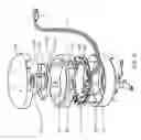 Fig. 58 - Electrical power supplying device having a ring-like structure for receiving the power plugs and/or power adapters associated with a plurality of electrical appliances, and an integrated thermal management system