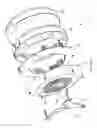 Fig. 44 - Ring-like electical power supplying structure for receiving the electrical power plugs of a plurality of electrical appliances and powering the same