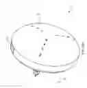 Fig. 45 - Ring-like electical power supplying structure for receiving the electrical power plugs of a plurality of electrical appliances and powering the same