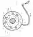 Fig. 63 - Ring-like electical power supplying structure for receiving the electrical power plugs of a plurality of electrical appliances and powering the same