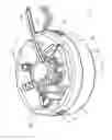 Fig. 15 - Wall-mountable electrical power supplying device having a ring-like structure for receiving the power plugs and/or power adapters associated with a plurality of electrical appliances, and a housing containing and concealing the same during power supply operations