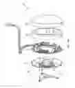 Fig. 22 - Wall-mountable electrical power supplying device having a ring-like structure for receiving the power plugs and/or power adapters associated with a plurality of electrical appliances, and a housing containing and concealing the same during power supply operations
