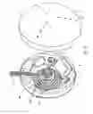 Fig. 52 - Wall-mountable electrical power supplying device having a ring-like structure for receiving the power plugs and/or power adapters associated with a plurality of electrical appliances, and a housing containing and concealing the same during power supply operations