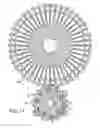 Fig. 06 - Torque-handling gear with teeth mounted on flexible arms
