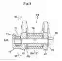 Fig. 06 - Motorcycle having a swing arm suspended from a rear suspension via a link mechanism