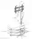 Fig. 01 - Folding TV stand assembly