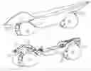 Fig. 01 - Skateboard with enclosed chassis and improved suspension