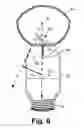 Fig. 07 - LED lamp with uniform omnidirectional light intensity output