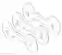 Fig. 01 - Flat dumbbells that may be clustered in various combinations and held together by the user's grip