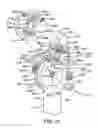 Fig. 16 - Orthopedic brace having a length-adjusting mechanism and a lockable rotation hinge