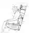Fig. 01 - Aircraft ejection seat with moveable headrest