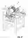 Fig. 28 - Device for finish-machining of optically effective surfaces of workpieces, in particular spectacle lenses