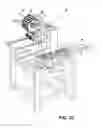 Fig. 34 - Device for finish-machining of optically effective surfaces of workpieces, in particular spectacle lenses