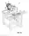 Fig. 35 - Device for finish-machining of optically effective surfaces of workpieces, in particular spectacle lenses
