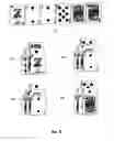 Fig. 05 - Progressive-style card game of six cards split into three component hands