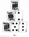 Fig. 06 - Progressive-style card game of six cards split into three component hands