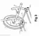 Fig. 04 - Human powered vehicle with single lever for folding and breaking