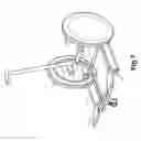 Fig. 08 - Human powered vehicle with single lever for folding and breaking