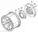 Fig. 01 - Vehicle wheel assembly with component cover