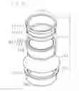 Fig. 22 - Sample cell for fluorescent X-ray analysis and sample cell assembly instrument