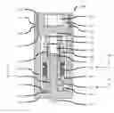Fig. 01 - Safety connector for hot runner, having latch releasably interlocking valve stem with actuation plate
