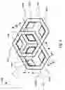 Fig. 04 - Structure comprising hexagonal tubes and rhomboid inserts
