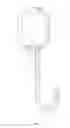 Fig. 04 - Shower curtain fastener with integral hook