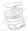 Fig. 01 - Shoe having an air cushioning bed