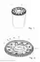 Fig. 02 - Cover with depressions for closing a container