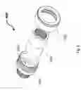 Fig. 07 - Shower head with reflective anti-fogging surface