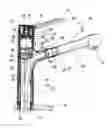 Fig. 01 - Sanitary fitting with a displaceably mounted actuating lever