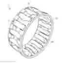 Fig. 01 - ROLLER BEARING CAGE, ROLLER BEARING, AND METHOD FOR PRODUCING ROLLER BEARING CAGE