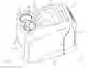 Fig. 02 - Vehicle console assemblies with cup holders and spill control features