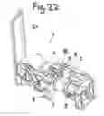 Fig. 13 - Device and arrangement for preparing a liquid foodstuff or semi-luxury product and portioned packaging