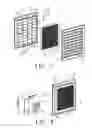 Fig. 05 - Two part grille with interlocking connections for assembly in doors or the like