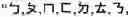 Fig. 82 - Keyboard arrangement for a phonetic symbol inputting method for chinese characters