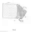 Fig. 09 - Golf towel with dry and wet section