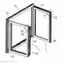 Fig. 01 - Side hung and bottom hung double-opening window, structure, and control device thereof