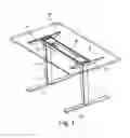 Fig. 02 - DEVICE FOR MOUNTING A TABLE TOP ON A FRAME WITH DRIVE MEANS
