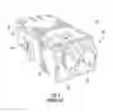 Fig. 02 - Intelligent fiber optic adapter mounting structures that receive and correctly position multiple types of fiber optic adapters and related adapter collars and bulkheads