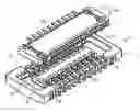Fig. 01 - Board-to-board connector having a sidewall portion with a sloped guide surface with cut out